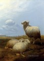 牧場の羊 農場の動物 羊 トーマス・シドニー・クーパー